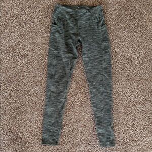 Kyodan Womens XS heathered green Leggings with pockets